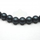 6mm Round Matte-Charcoal